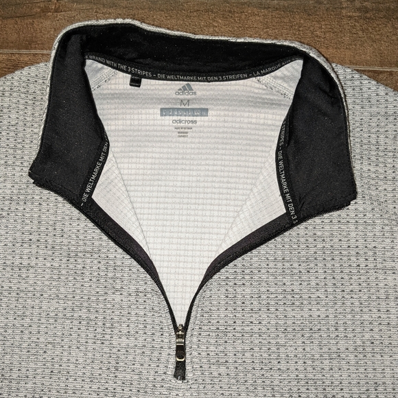Adidas Zippered Pullover Sweatshirt Size Medium - Picture 4 of 9